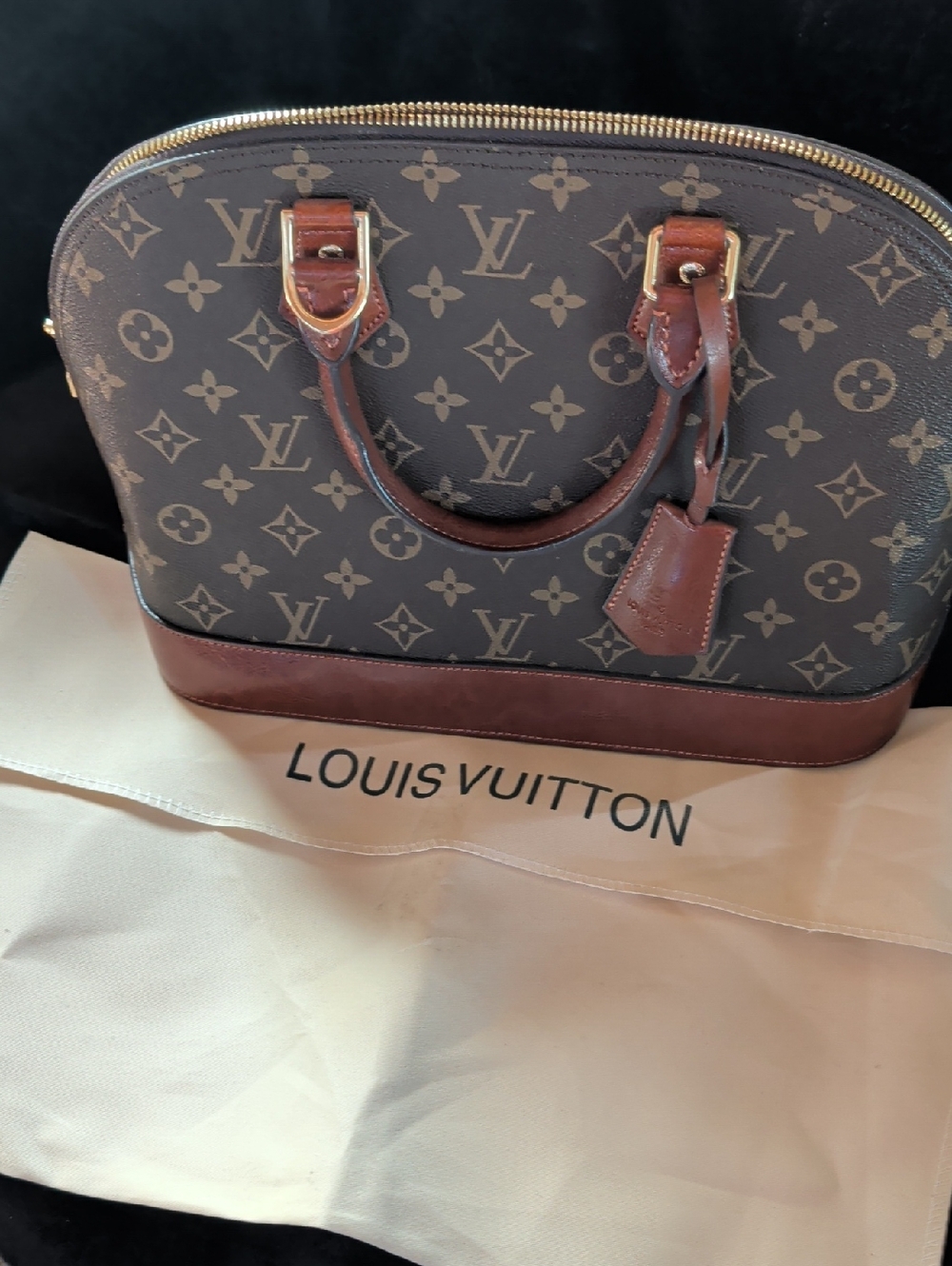 Louis Vuitton Brown Monogram Alma Top-Handle Bag